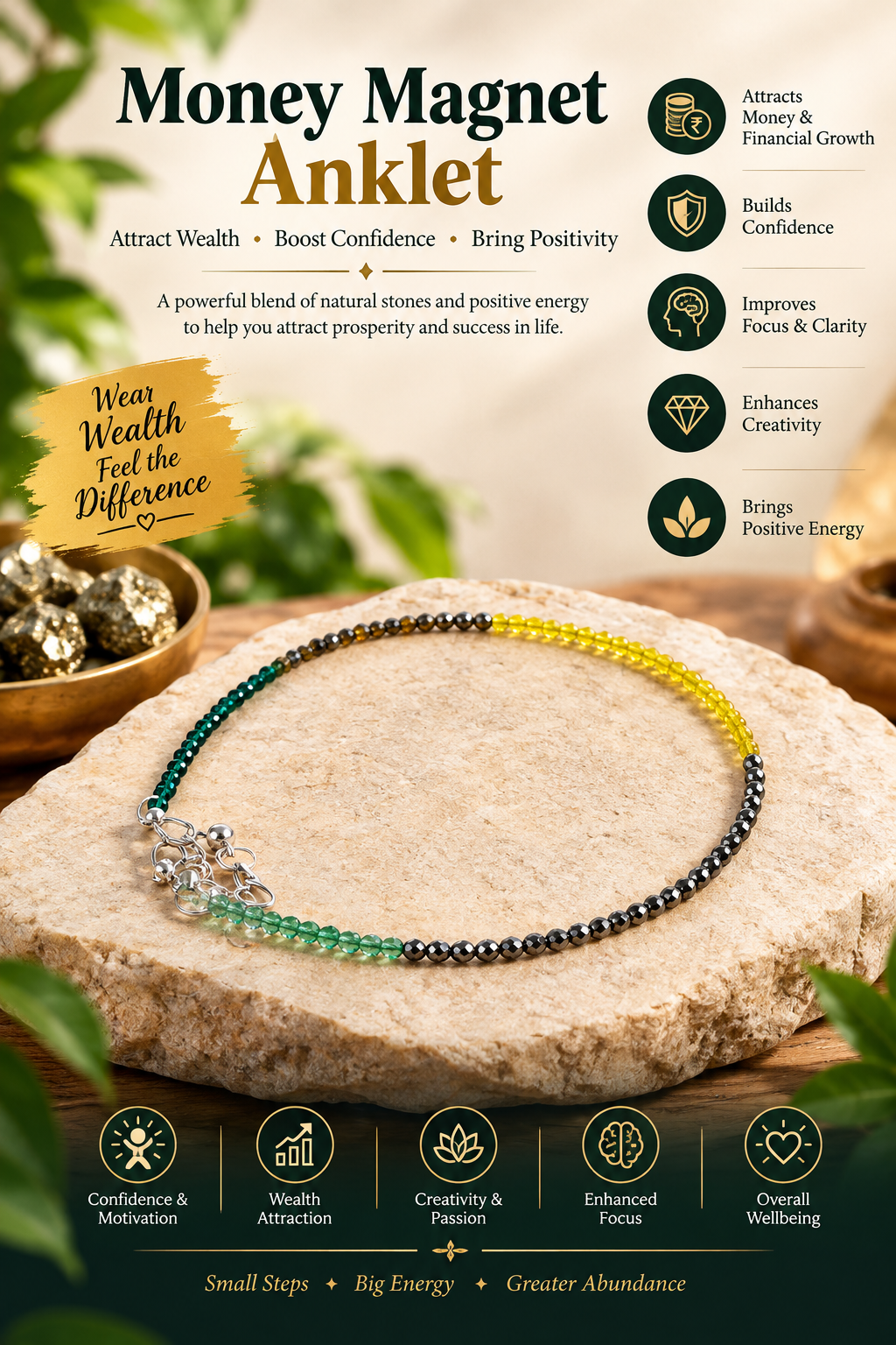 Money magnet anklet