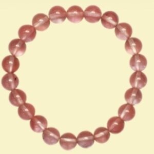 Cherry quartz bracelet