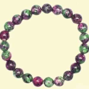Ruby ziosite bracelet