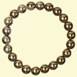 Golden hematite bracelet