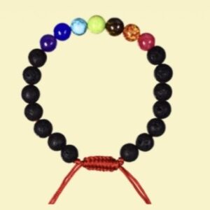 7 chakra lava bracelet